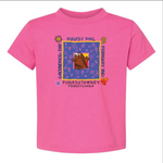 Toddler Square Tee - Pink Raspberry-Groundhog Stuff