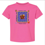 Toddler Square Tee - Pink Raspberry-Groundhog Stuff