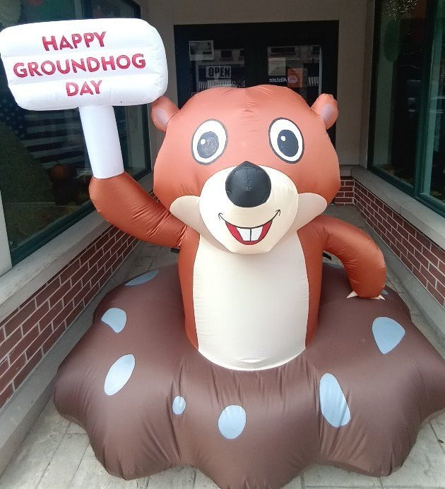 Blowup Groundhog Day Phil Inflatable – Light Up-Groundhog Stuff