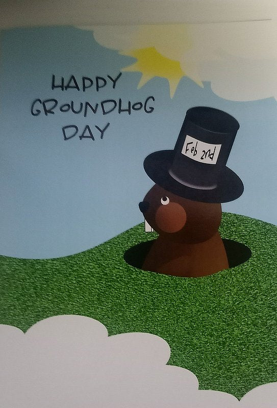 Coming Out TopHat Groundhog Day Card-Groundhog Stuff