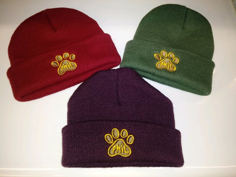 Paw Print Toboggan Adult-Groundhog Stuff