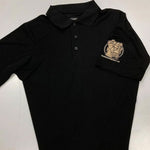 Adult Embroidered Golf Shirt - Black-Groundhog Stuff