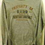 Adult 'Property of Groundhog Day' Long Sleeve T-Shirt - Gray-Groundhog Stuff