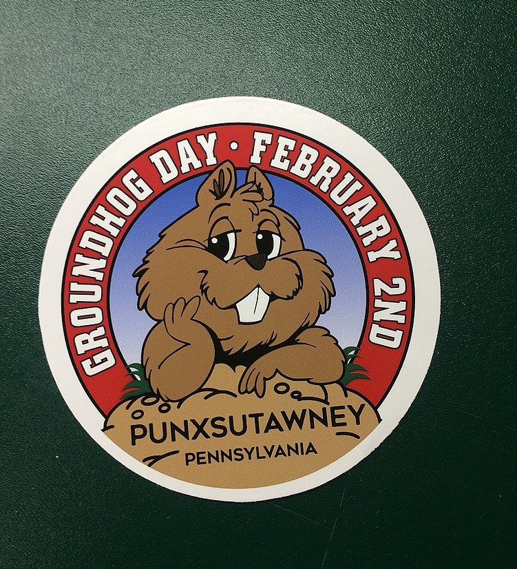 Groundhog Full Color Decal - 4 inch-Groundhog Stuff