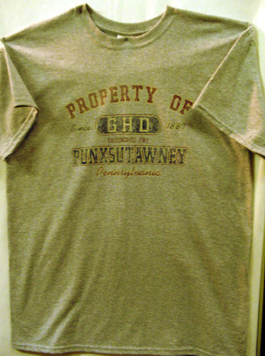 Property of GHD T-Shirt - Gray-Groundhog Stuff