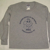 Youth Weather Capital Long Sleeve T-Shirt - Gray-Groundhog Stuff