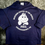Youth Weather Capital Sweatshirt - Navy-Groundhog Stuff