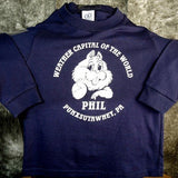 Youth Weather Capital Sweatshirt - Navy-Groundhog Stuff
