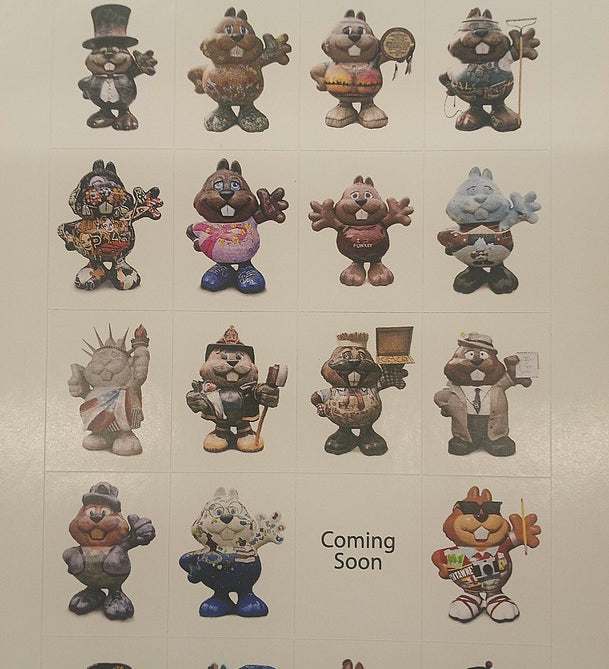 Phantastic Phil Sticker Pack - 32 Groundhog Statues-Groundhog Stuff